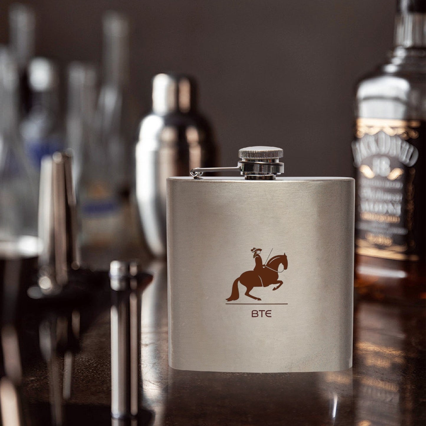 BTE 6oz Stainless Steel Hip Flask